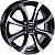 Диски AERO V2110 6 х 15 4*100 Et: 45 Dia: 67.1 черный с проточкой глянцевый