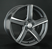 Диски LS wheels LS 758 7 х 16 5*100 Et: 35 Dia: 73.1 серый с полировкой
