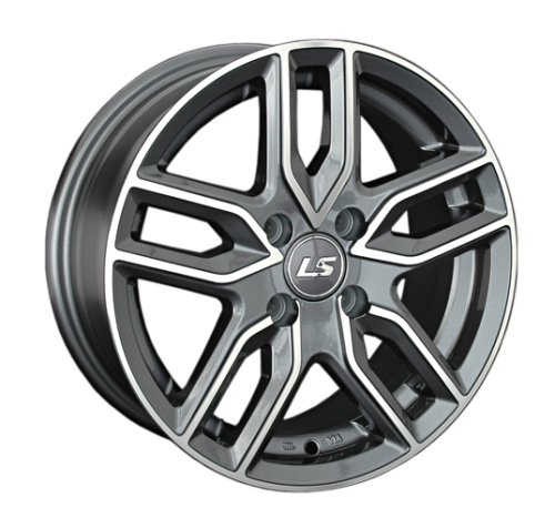 Диски LS wheels LS735 6.5 х 15 4*100 Et: 40 Dia: 73.1 серый с полировкой