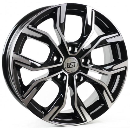 Диски RST R106 6.5 х 16 5*108 Et: 50 Dia: 63.3 черный с проточкой глянцевый