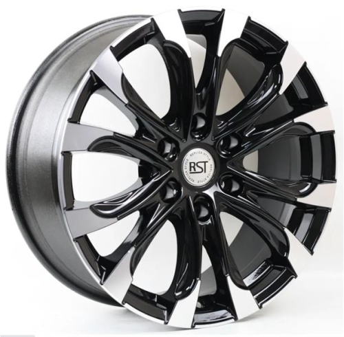 Диски RST R118 7.5 х 18 6*139,7 Et: 42 Dia: 67.1 черный с проточкой глянцевый