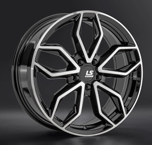 Диски LS wheels FlowForming RC104 7.5 х 18 5*114,3 Et: 45 Dia: 67.1 черный полностью полированный
