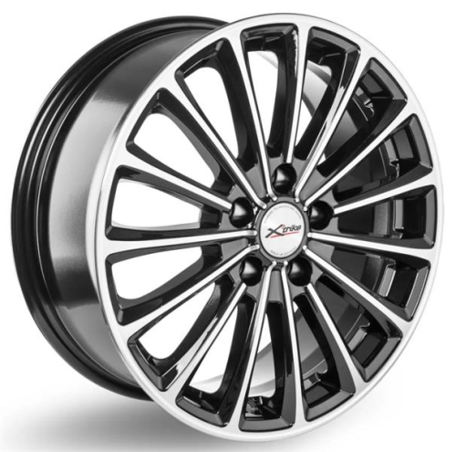 Диски X'trike X-136 7 х 17 5*114,3 Et: 50 Dia: 54.1 черный с проточкой глянцевый