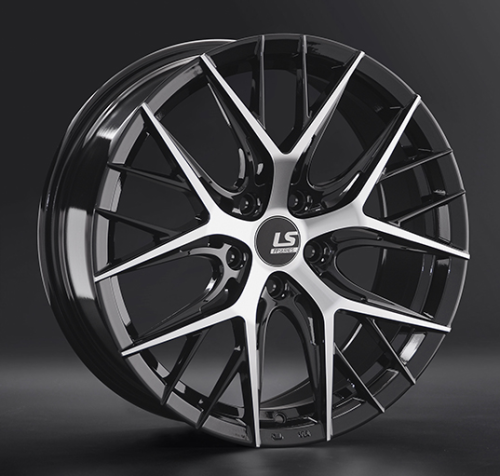 Диски LS wheels FlowForming RC57 8 х 18 5*112 Et: 30 Dia: 66.6 черный полностью полированный