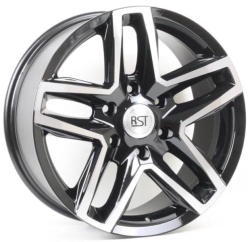 Диски RST R238 8 х 18 6*139,7 Et: 36 Dia: 100.1 черный с проточкой глянцевый