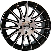Диски Tech Line 731 7 х 17 4*100 Et: 40 Dia: 60.1 черный с проточкой глянцевый