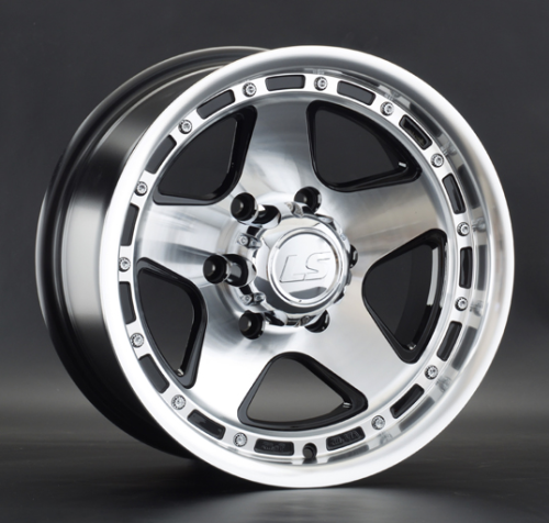 Диски LS wheels 870 8 х 16 6*139,7 Et: -10 Dia: 106.1 черный полностью полированный