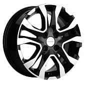 Диски VENTI 1503 6 х 15 4*98 Et: 40 Dia: 58.6 черный с проточкой глянцевый